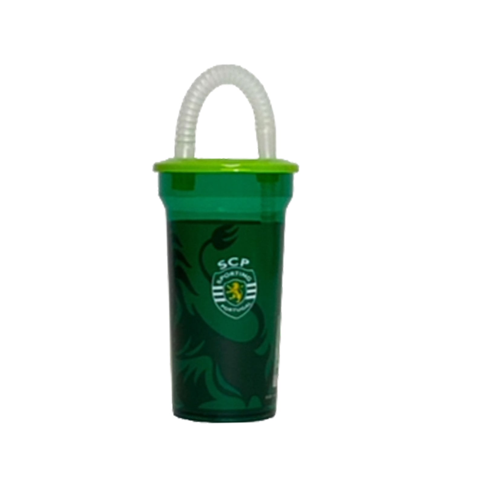 Plastic Sporting Water Bottle W/Straw
