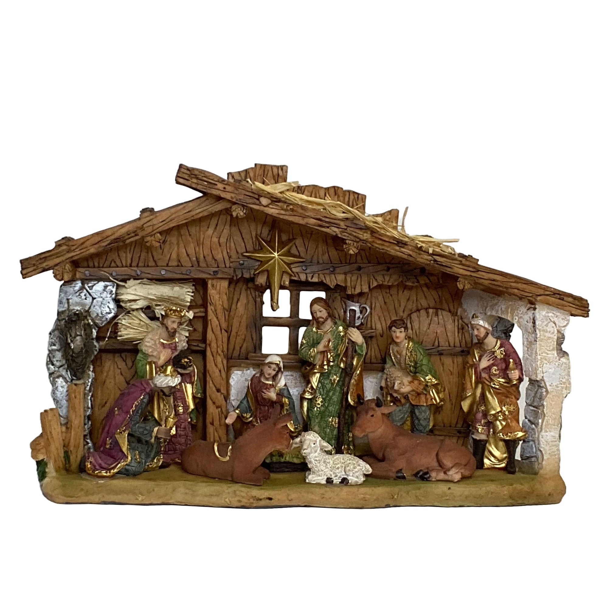 Nativity Set with Stable