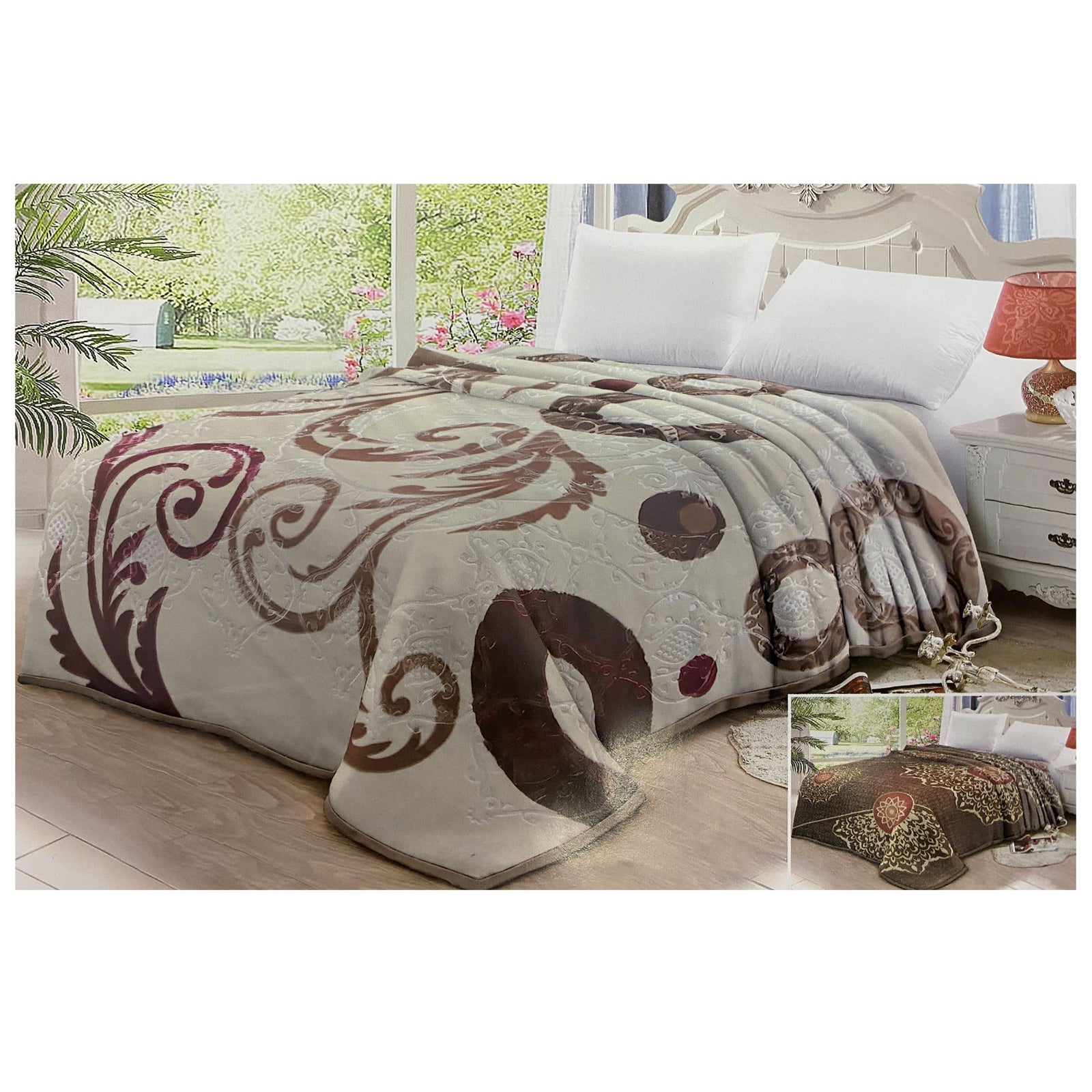 Blanket Tan/Brown Queen