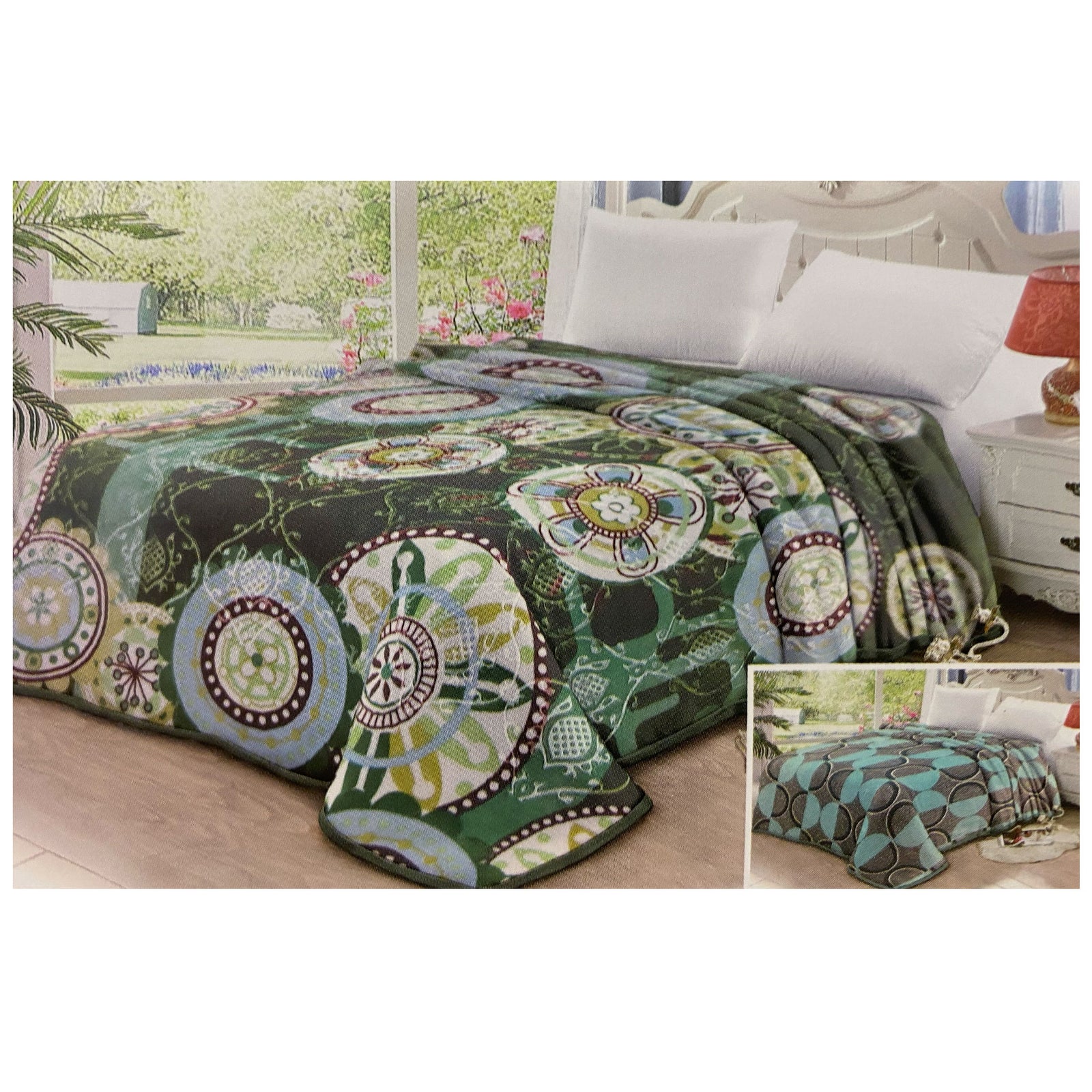 Blankets Green Colors Queen