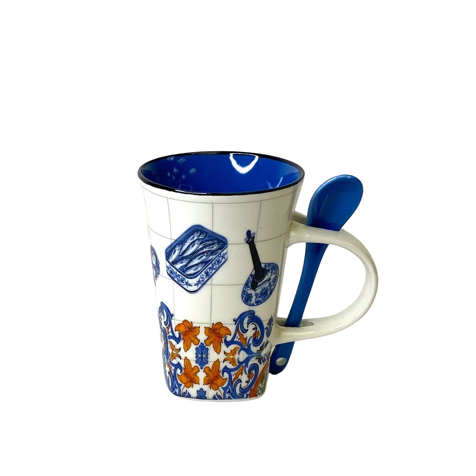 Coffee Mug Blue Inside