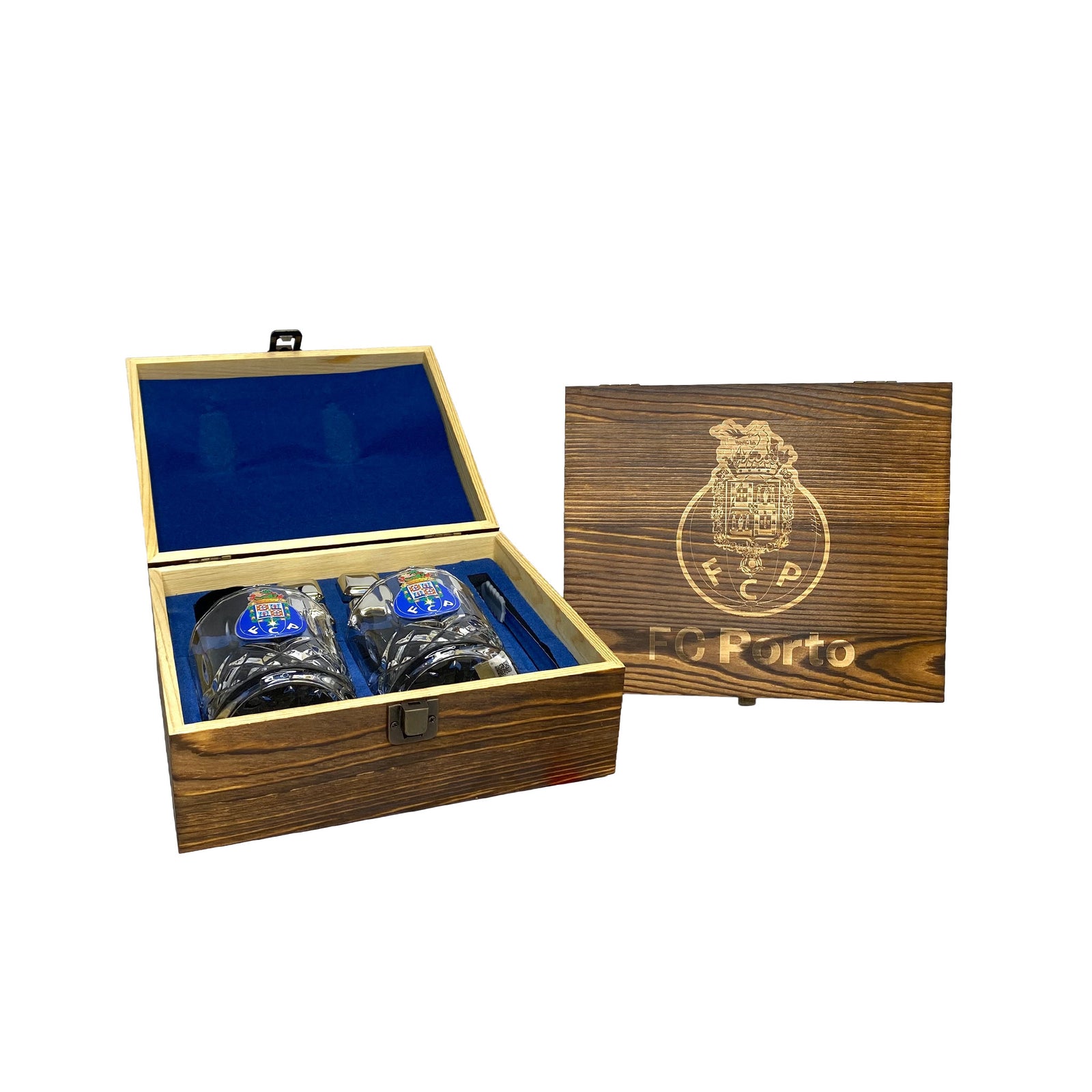Porto Wood Box Wiskey Set