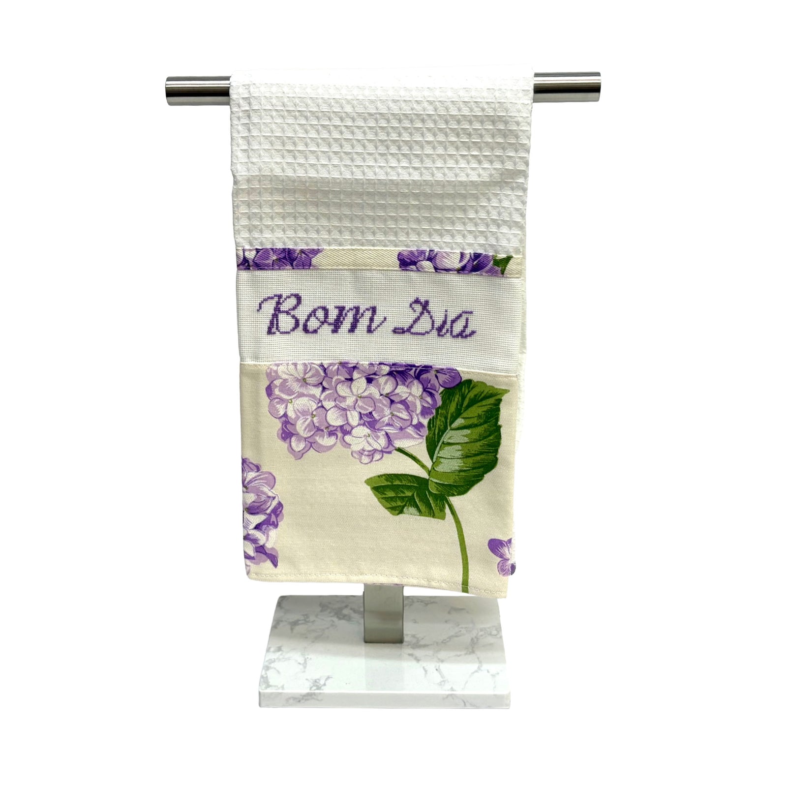 Dish Cloth Purple Hydrangeas