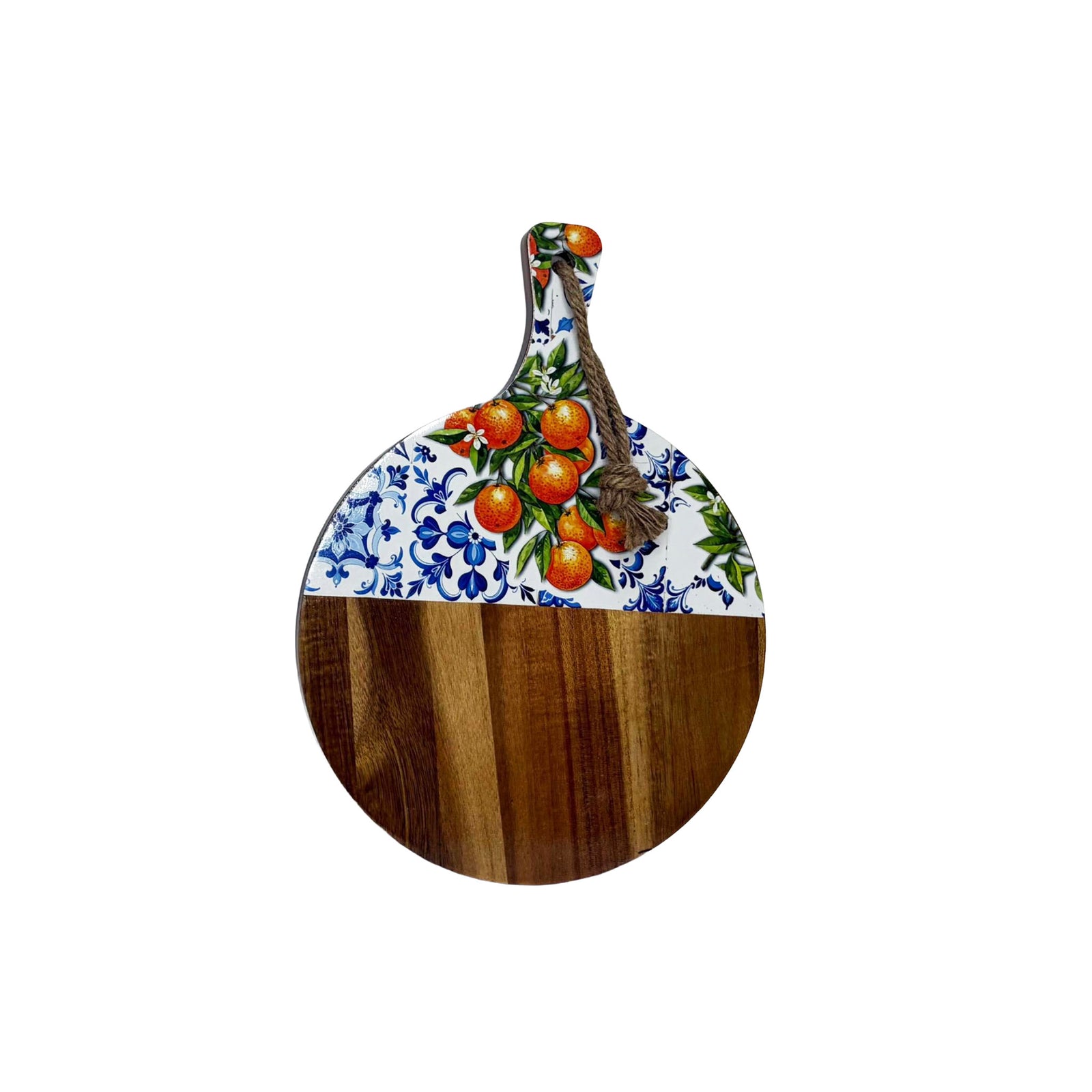 Wood Board with Oranges