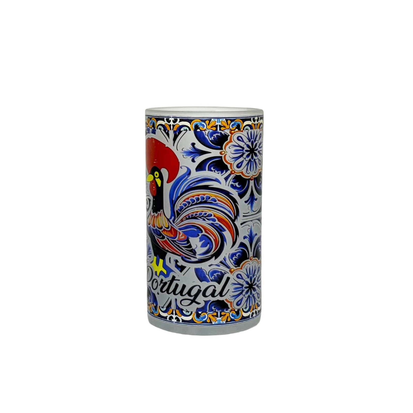 Glass Beer Mug w/Rooster