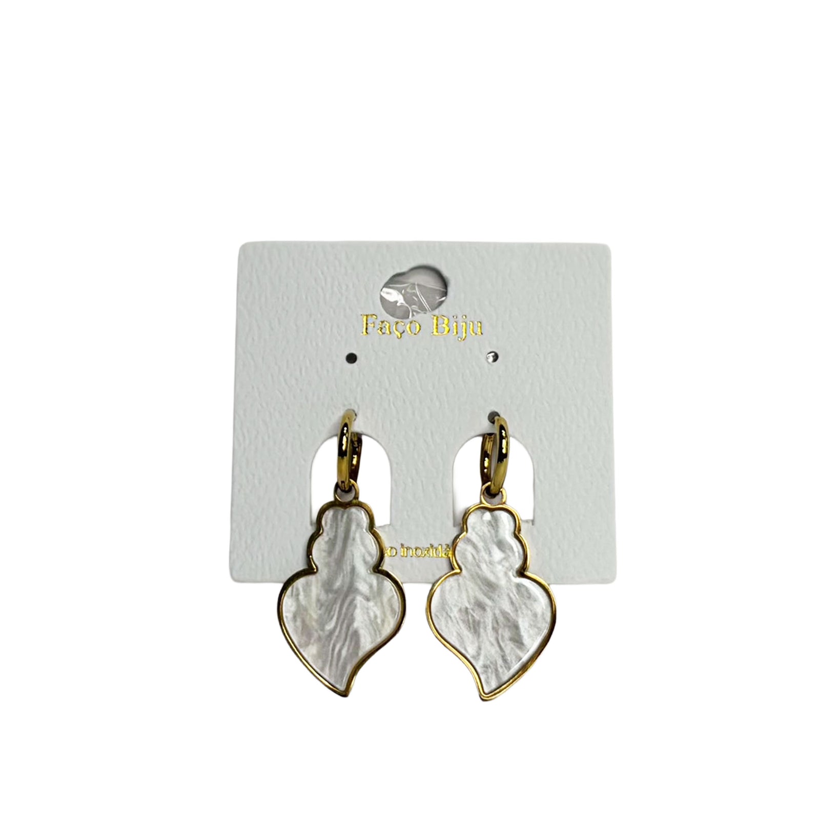 Pearl Heart Earrings
