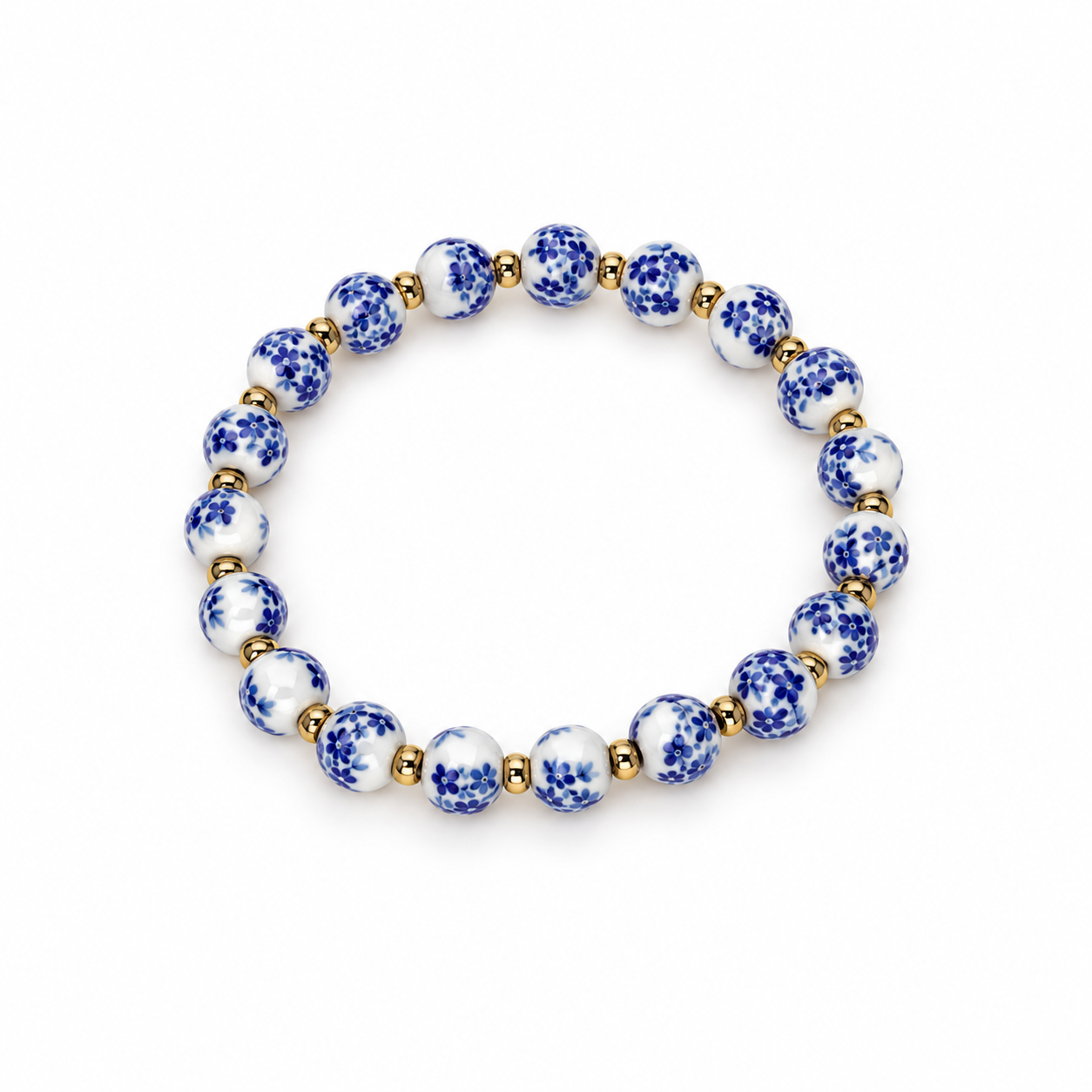 Blue/White Bracelet Elastic