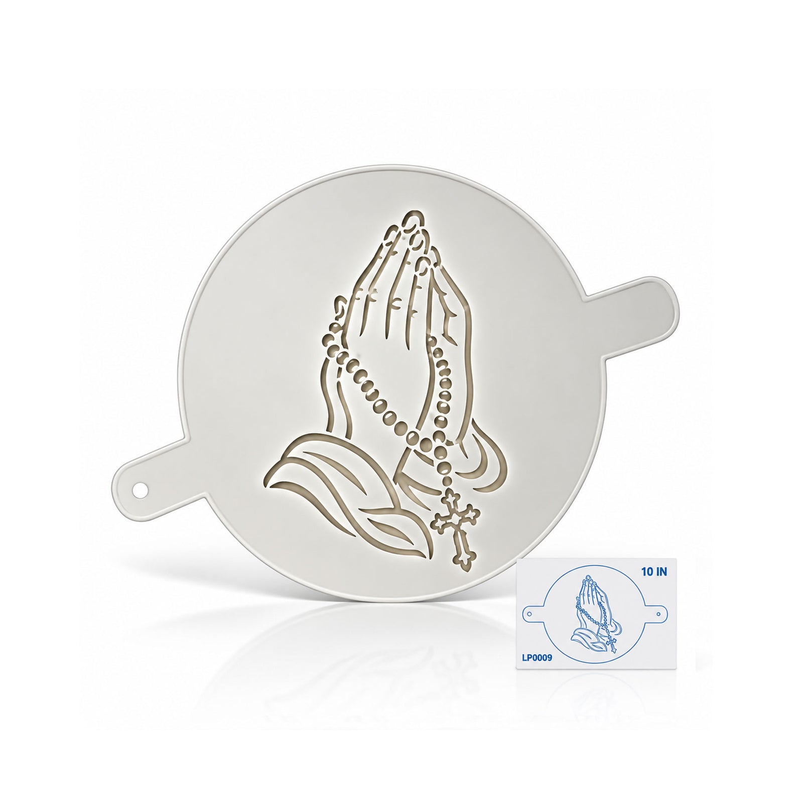 Praying Hands Stencil