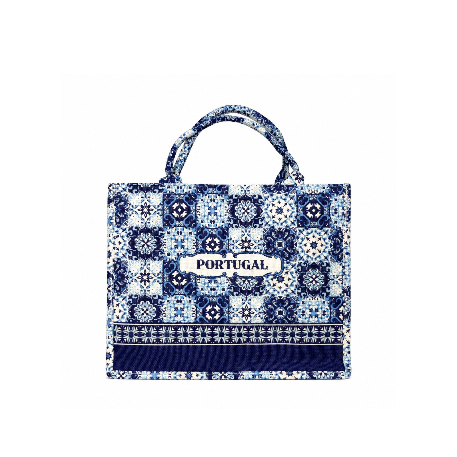 Blue Tile Bag