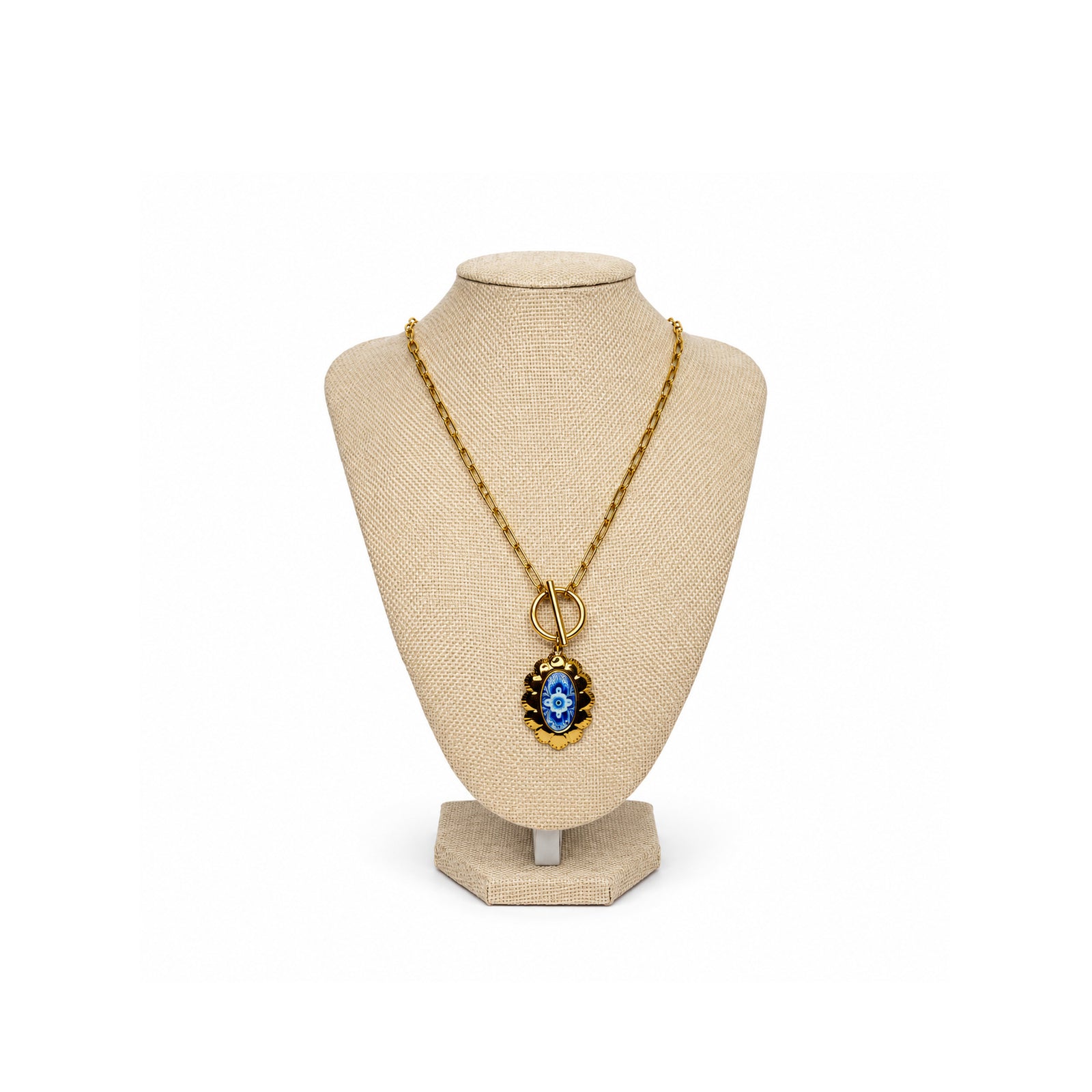 Mosaic Medal Necklace
